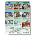 Magnetic Memo Board Kits, Laminated Card Stock, Full Color with Pen & Clip